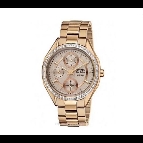 Ladies Rose Gold CITIZEN Eco-Drive Watch - Picture 2 of 5